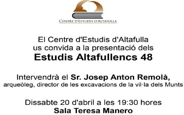 Foto: Centre d'Estudis d'Altafulla