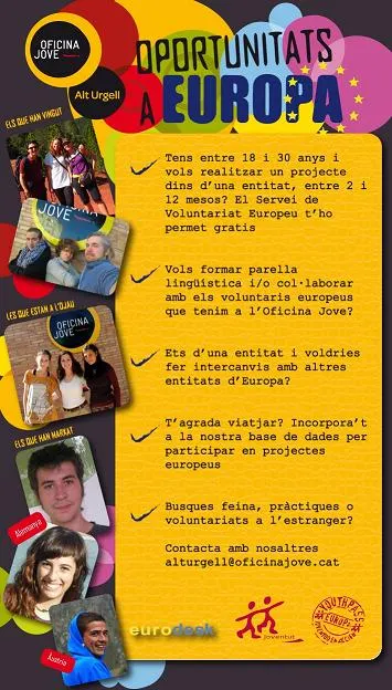 Tres nous joves europeus s'incorporen a l'Oficina Jove de l'Alt Urgell