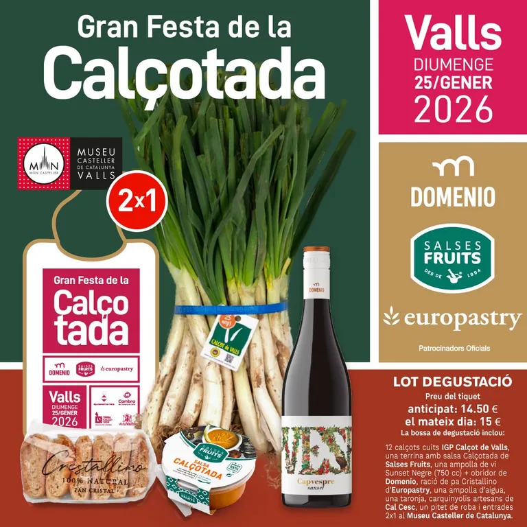 S’obre la venda anticipada del lot degustació de la Gran Festa de la Calçotada