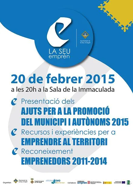 Acte públic 'La Seu emprèn 2015', a la Sala de la Immaculada