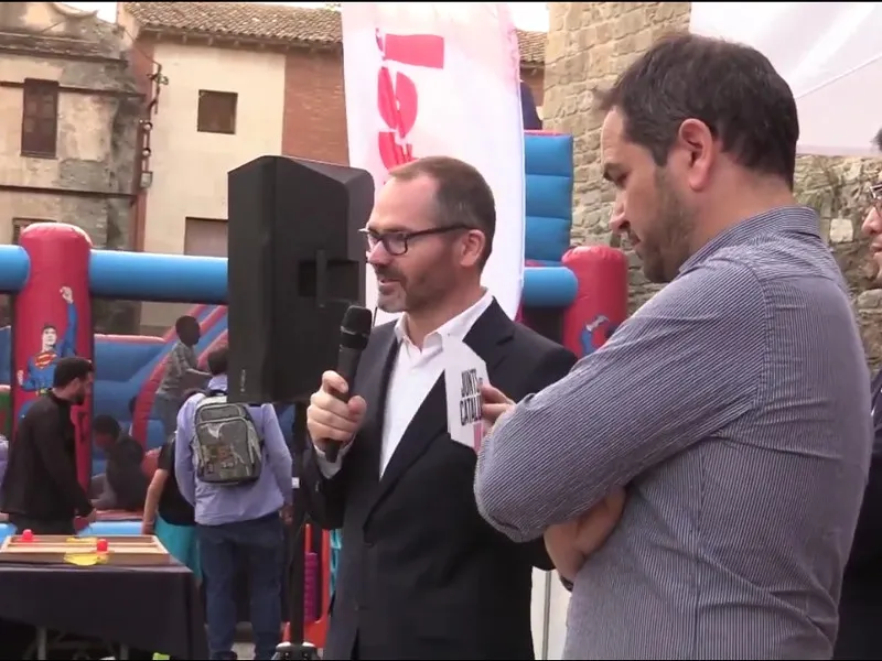 Josep Costa, vicepresident del Parlament, i Jaume Buscallà, alcaldable
