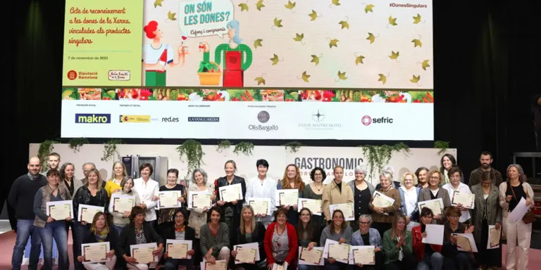 Maria Rosa Roigé, de l’Horta Can Moragas, ha estat homenatjada per la Diputació de Barcelona