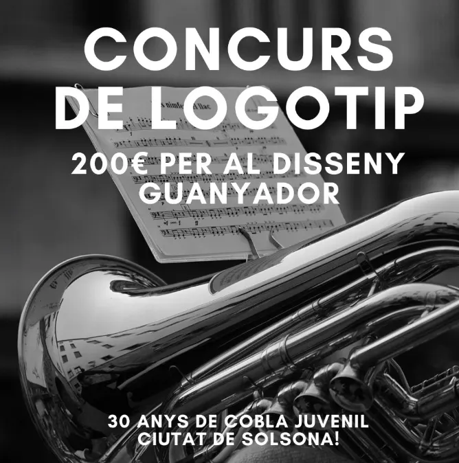 La Cobla Juvenil Ciutat de Solsona convoca un concurs per renovar el logotip amb motiu del seu trentè aniversari