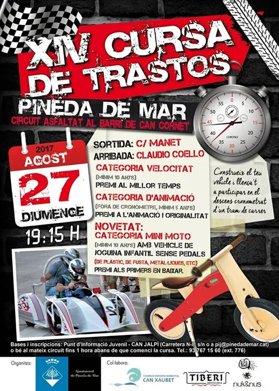 La XIV Cursa de Trastos de Pineda arriba amb novetats