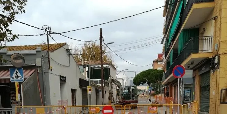 Comença l’obra de reurbanització del tram de Montevideo, entre Jeroni Marsal i Marina, per fer-lo accessible