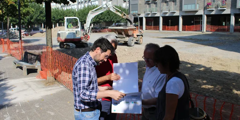 En marxa les obres de reurbanització de la plaça de Joan Sansa de la Seu d'Urgell