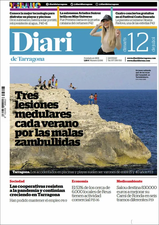 T'expliquem les portades dels diaris del territori d'aquest 12 de juliol