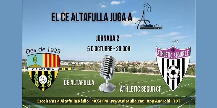 L’Altafulla rep l’Athletic Segur en el debut al Joan Pijuan