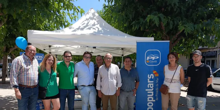 El Secretari General del PP a la província de Barcelona, Josep Tutusaus, a Pineda