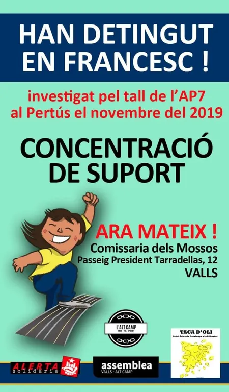 Detenen un vallenc encausat pel tall de la Jonquera de 2019
