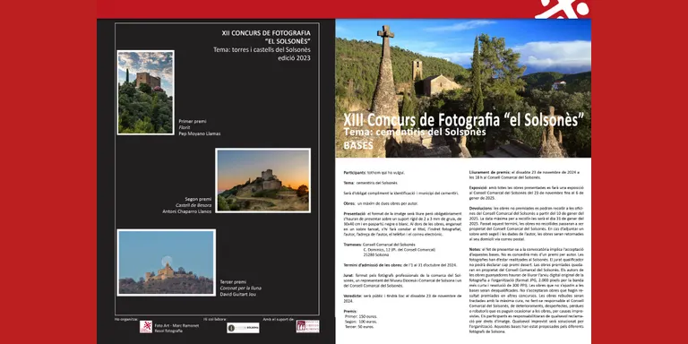 Avui s'obre el termini per participar al Concurs de fotografia El Solsonès, centrat enguany en els cementiris de la comarca