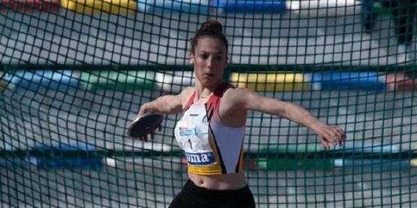 Aina Calbó, 5a en la prova de llançament de disc en el Campionat de Catalunya Absolut