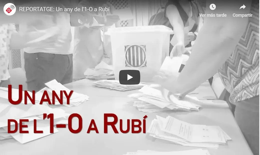 REPORTATGE: Un any de l'1 O a Rubí