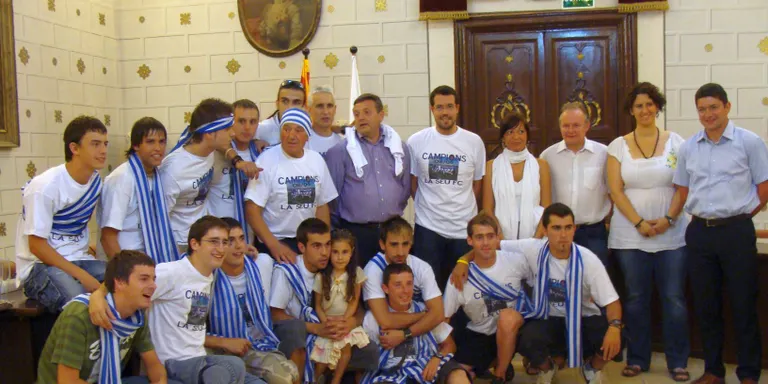 Acte de felicitació a la Seu F.C. per l'ascens a Primera Territorial
