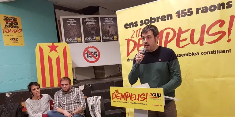Carles Escolà (CUP): “La República Catalana és la via per acabar amb el règim del ’78”