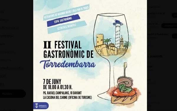 Més restauradors i activitats per al Festival Gastronòmic de Torredembarra d’enguany, el 7 de juny