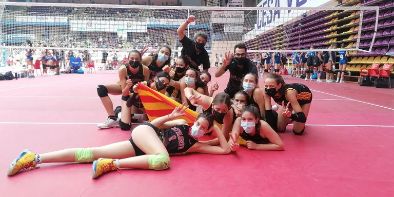 La selecció catalana de vòlei fa història