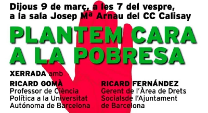 Cartell de la xerrada d'avui