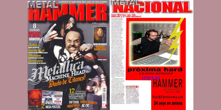 La revista Metal Hammer dedica un reportatge a Santi Miarnau