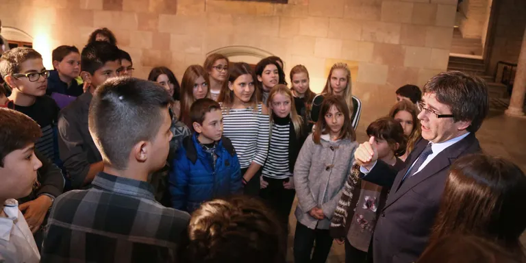 La Seu participa en el lliurament a Puigdemont del manifest elaborat amb motiu del Dia dels Drets dels Infants