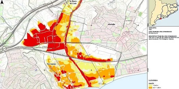 L’ACA inclou la conca del riu Gaià en els mapes de perillositat i risc d’inundació