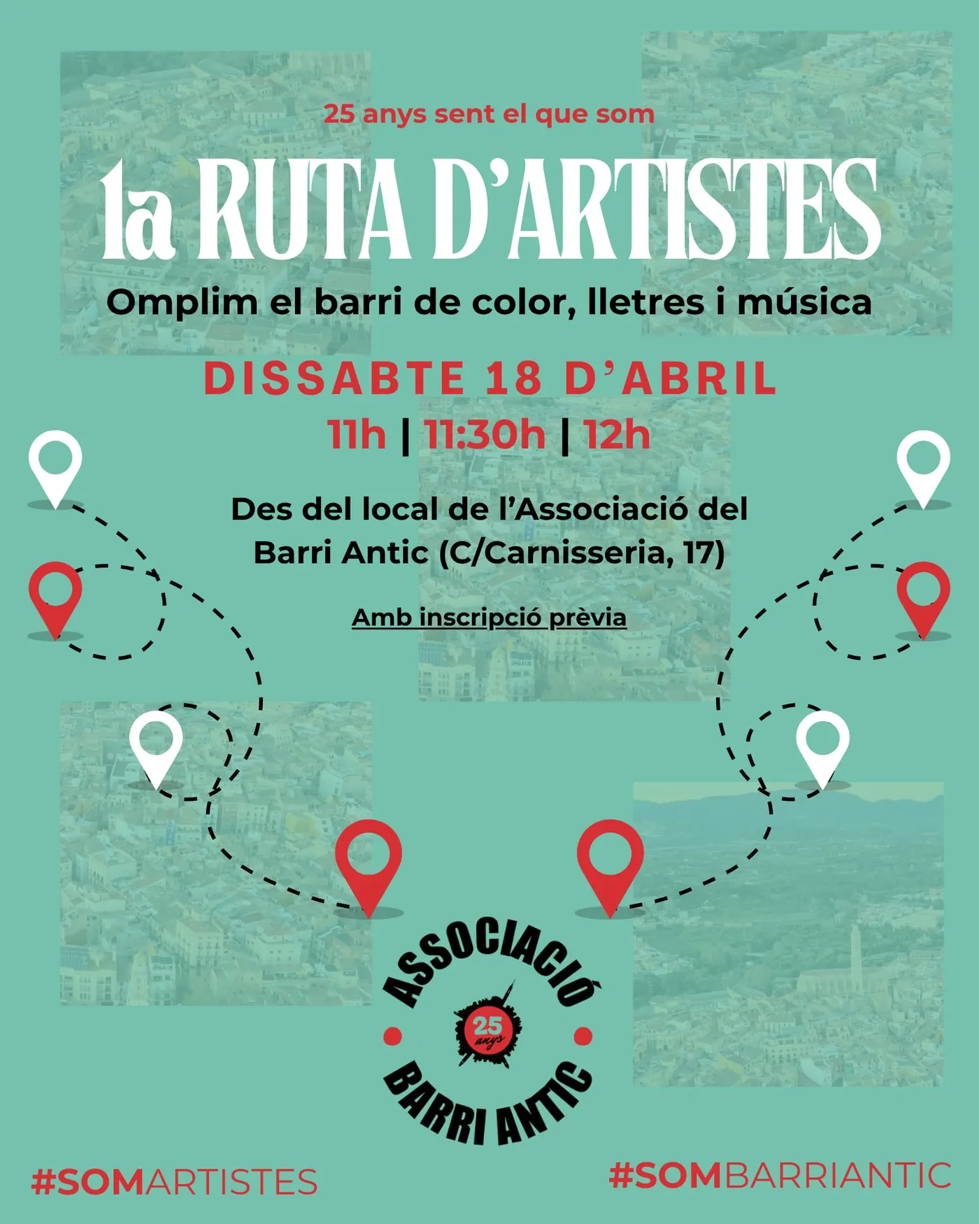 La primera Ruta d’Artistes al Barri Antic arriba el 18 d'abril