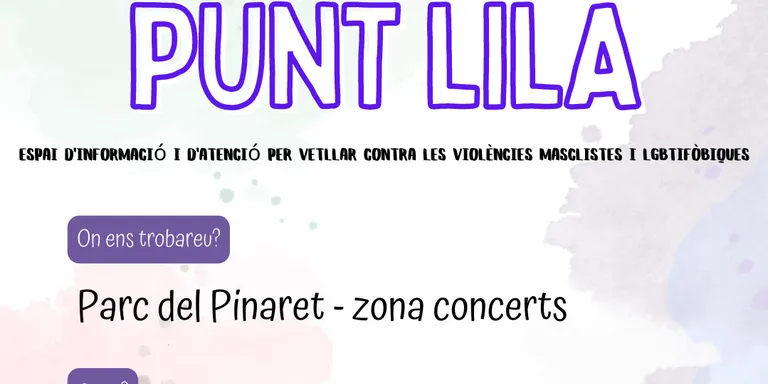 El concert de la Diada comptarà amb un Punt Lila al Parc del Pinaret per prevenir agressions masclistes