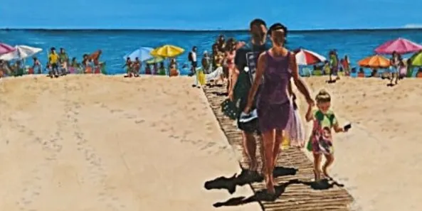 Exposició 'Platja, mar i cel', de Pete Liddell, a la Biblioteca de Baix a Mar