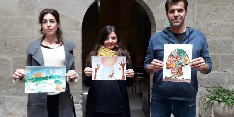 David Seoane, Ona de la Fuente i Martí Mateu guanyen el concurs de dibuixos de la segona Fira de la Terra del Solsonès