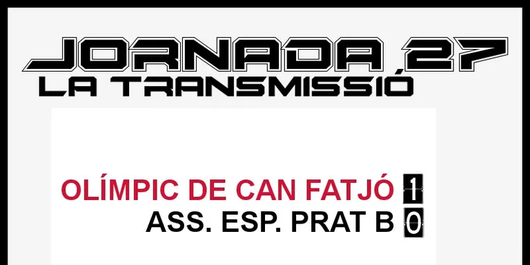 A PEU DE CAMP - JORNADA 27 dissabte