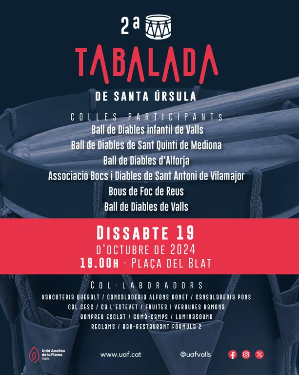 La UAF torna a organitzar la Tabalada de Santa Úrsula