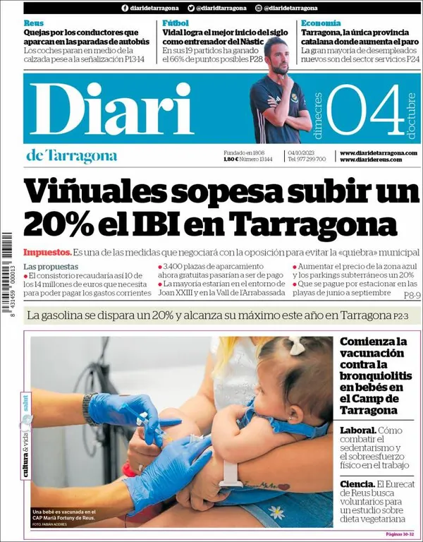 Això diuen els diaris aquest dimecres 4 d'octubre