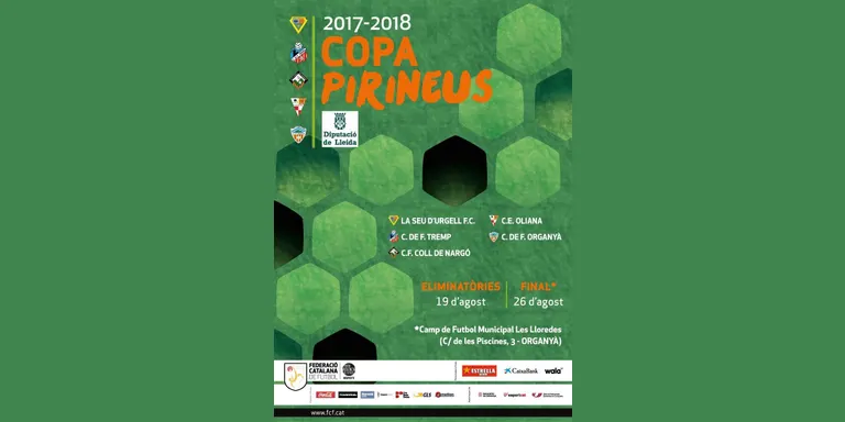 El CF Organyà i el CF Tremp, finalistes de la Copa Pirineus 2017-2018