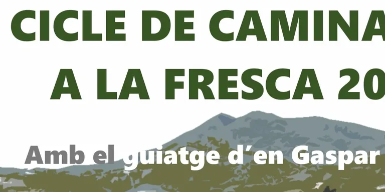 Avui dimecres acaba el cicle de caminades a la fresca que organitza l’Ajuntament i que estan guiades per Gaspar Casals