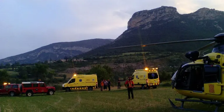 Ferida greu una parapentista a Organyà