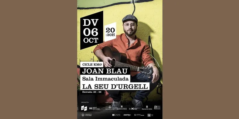Concerts de Joan Blau i Itsasgorak a la Seu d’Urgell, dins la programació KM.0 de la Casa de la Música