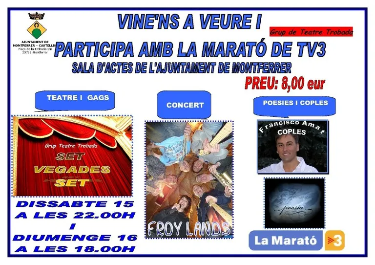 Monterrer es mobilitza per la Marató de TV3