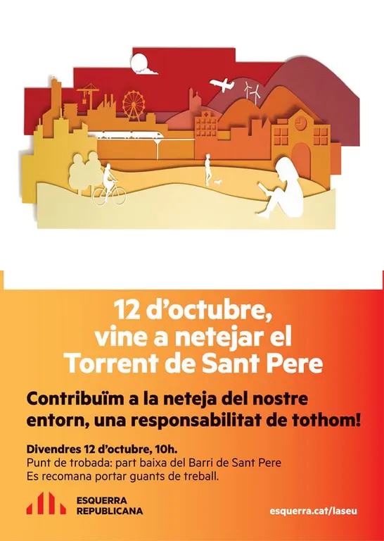ERC organitza una jornada de treball al barri de Sant Pere de la Seu