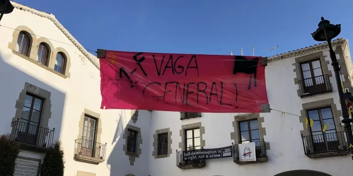 Arenys de Mar es prepara per la vaga general de demÃ