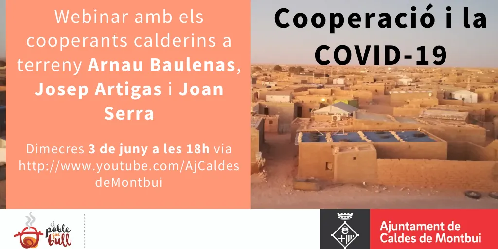 Tres cooperants calderins compartiran la seva experiència actual en una trobada virtual