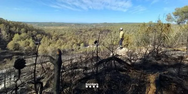 Extingit l'incendi de Vespella de Gaià