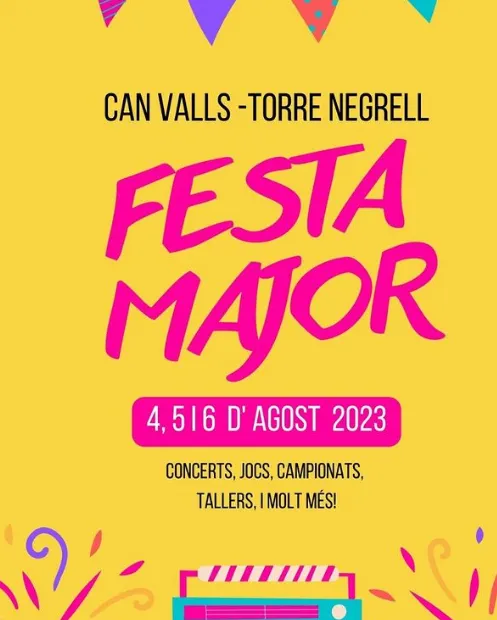Can Valls i Torre Negrell es preparen per celebrar la festa de barri