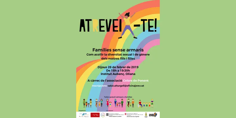 Oliana acollirà el taller “Famílies sense armaris”, sobre diversitat sexual i de gènere