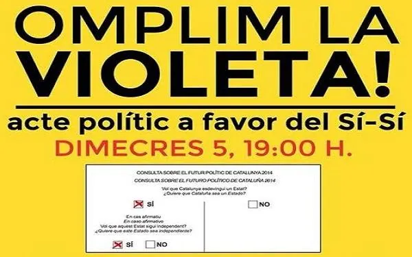 La territorial d’Altafulla de l’ANC crida la ciutadania a omplir La Violeta en un acte polític a favor del sí-sí