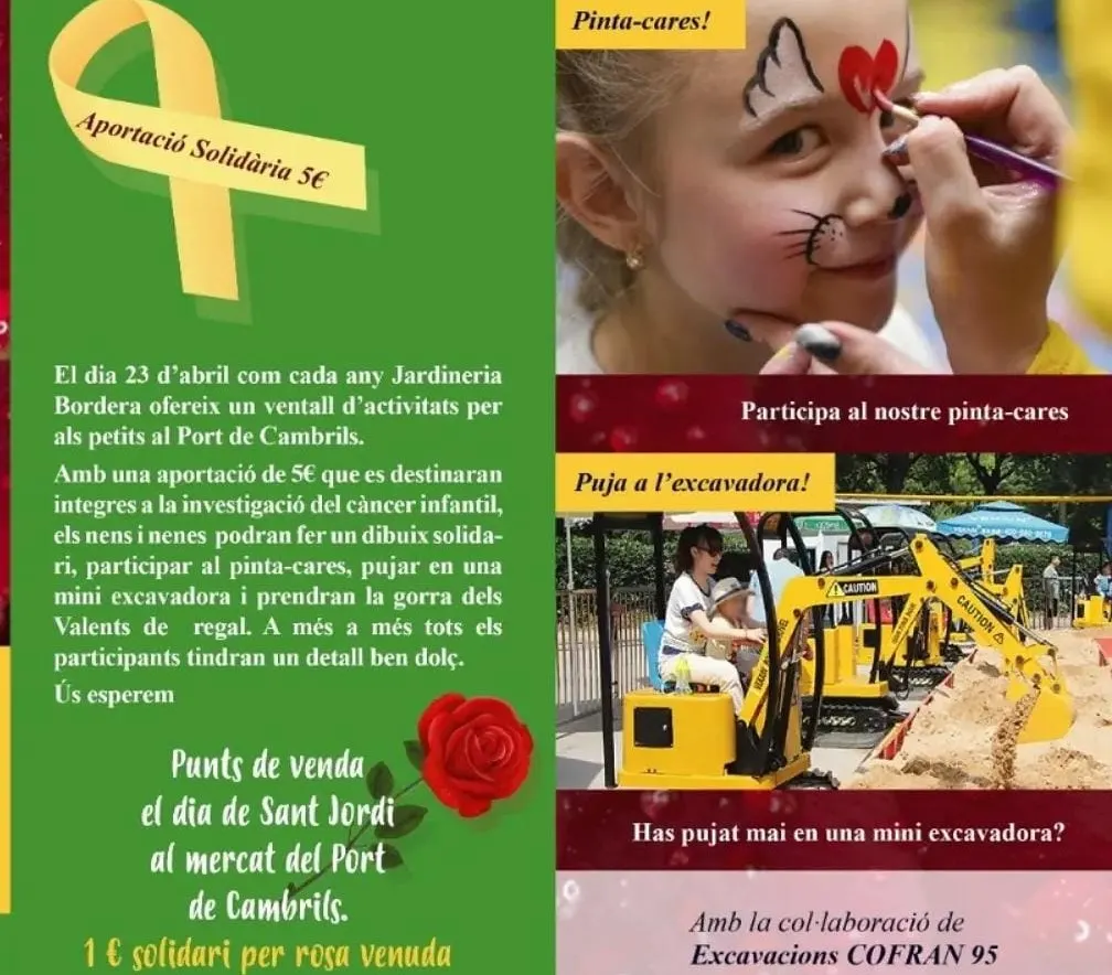 Cambrils pels valents instal·larà una retroexcavadora petita per Sant Jordi al Passeig Marítim