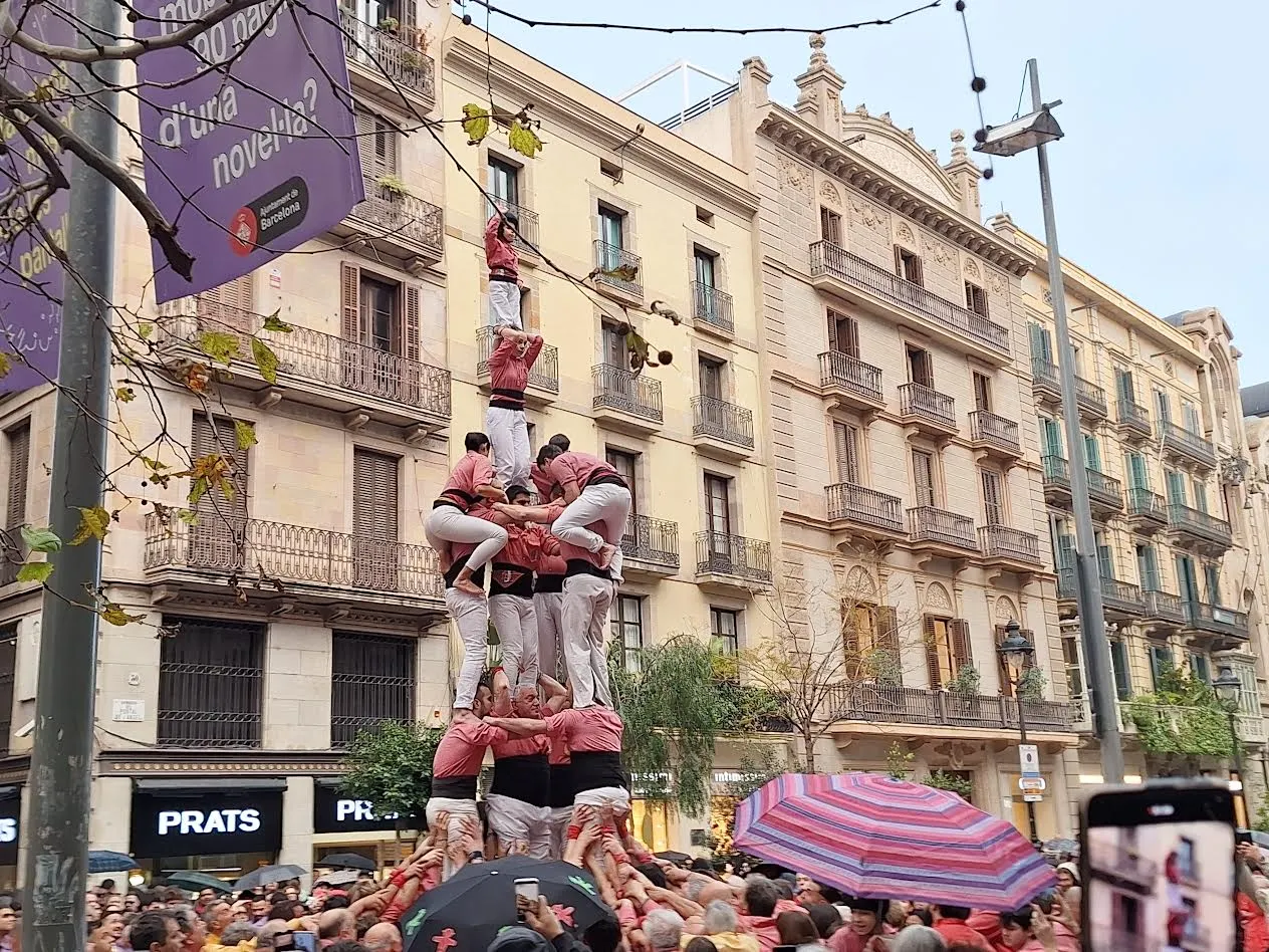 Primers castells de 7 de l’any de la Colla Vella