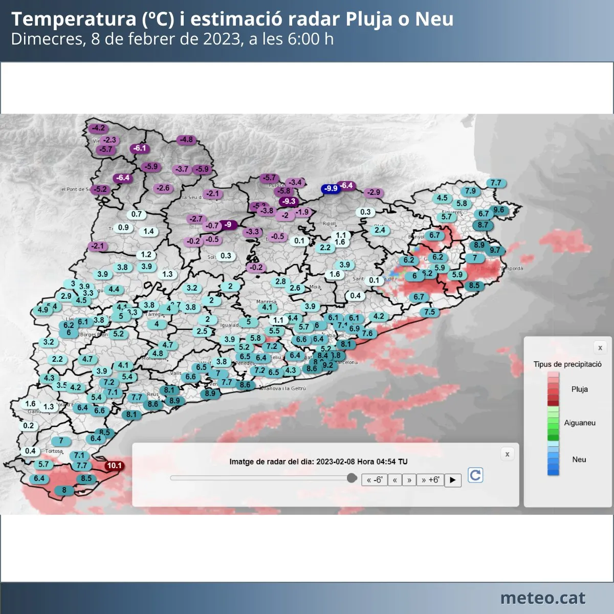 La neu torna a emblanquinar alguns punts de l’Alt Camp