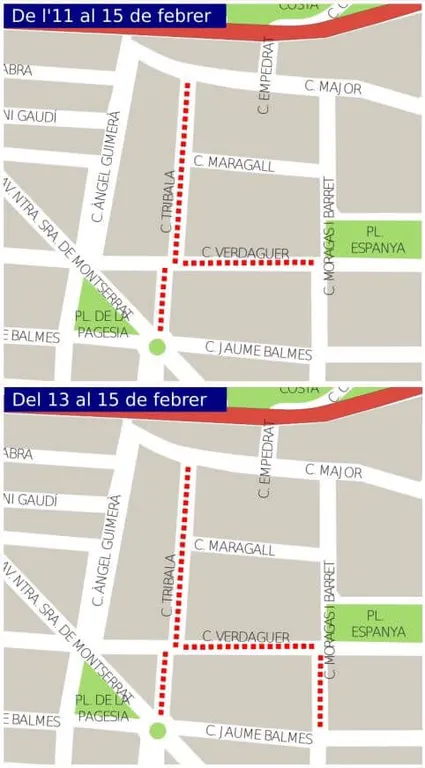 El pla d'asfaltat arriba al centre de la vila