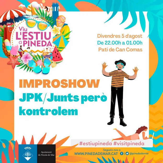 Aquest divendres espectacle obert de la companyia Planeta Impro al Pati de Can Comas