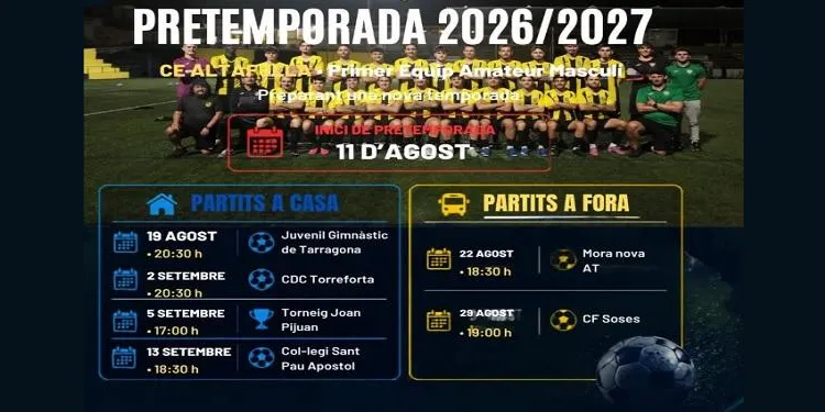 El CE Altafulla inicia aquest dimarts la pretemporada